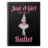 Ballet Dance Een meisje dat graag danst. Notitieboek (Voorkant)