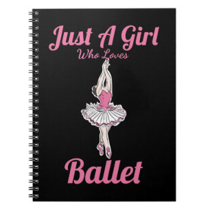 Ballet Dance Een meisje dat graag danst. Notitieboek