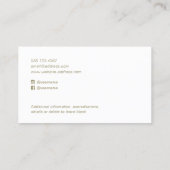 Ballet Dance Instructor Foto Visitekaartje (Achterkant)