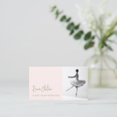 Ballet Dance Instructor Foto Visitekaartje (Staand voorkant)