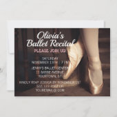 Ballet Dance Overweging Uitnodiging Ballerina Pink (Voorkant)