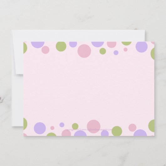 Ballet Dance Party Invitation Kaart (Achterkant)