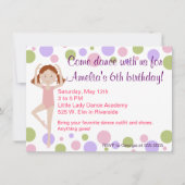Ballet Dance Party Invitation Kaart (Voorkant)