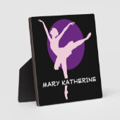 Ballet Dance Plaque aanpassen Fotoplaat (Voorkant)