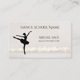 Ballet Dance School Professional Dancer Custom Visitekaartje