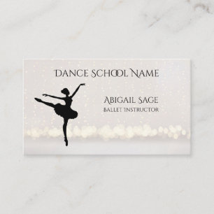 Ballet Dance School Professional Dancer Custom Visitekaartje