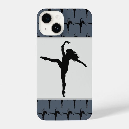 Ballet Dance Silhouette Woman Girl iPhone Hoesje (Achterkant)