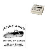 Ballet Dance Studio Teacher Persoonlijk adres Rubberstempel (Gestempeld)