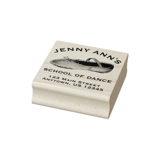 Ballet Dance Studio Teacher Persoonlijk adres Rubberstempel (Stempel)