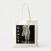 Ballet Dance Toe Shoes Bag met persoonlijke naam Tote Bag (Voorkant)
