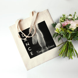 Ballet Dance Toe Shoes Bag met persoonlijke naam Tote Bag