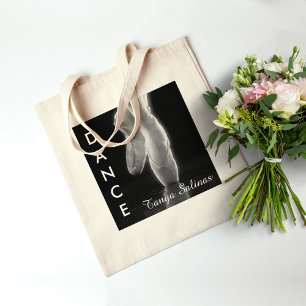 Ballet Dance Toe Shoes Bag met persoonlijke naam Tote Bag