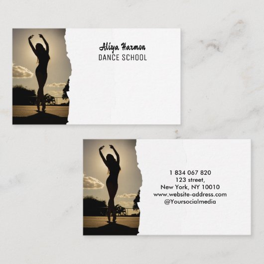 Ballet Dance Visitekaartje (Voorkant / Achterkant)