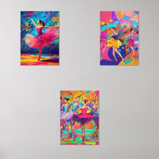 Ballet Dance Wall Art Muurkunst Sets