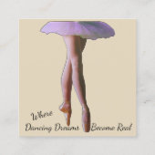 Ballet Dance Wood Afsprakenkaartje (Achterkant)