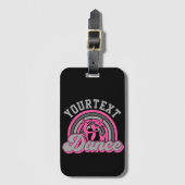 Ballet Dancer ADD TEKST Klassieke Dans Performer Bagagelabel (Voorkant (verticaal))