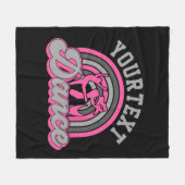 Ballet Dancer ADD TEKST Klassieke Dans Performer Fleece Deken (Voorkant (Horizontaal))