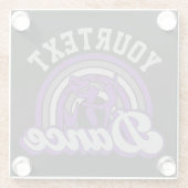 Ballet Dancer ADD TEKST Klassieke Dans Performer Glazen Onderzetter (Achterkant)