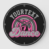 Ballet Dancer ADD TEKST Klassieke Dans Performer Grote Klok (Voorkant)