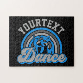 Ballet Dancer ADD TEKST Klassieke Dans Performer Legpuzzel (Horizontaal)