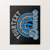 Ballet Dancer ADD TEKST Klassieke Dans Performer Legpuzzel (Verticaal)