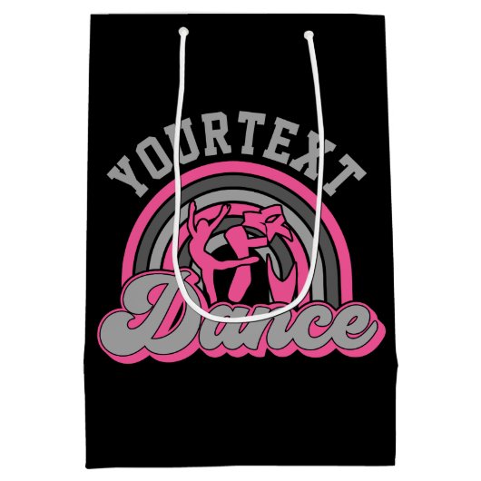 Ballet Dancer ADD TEKST Klassieke Dans Performer Medium Cadeauzakje (Achterkant)