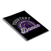 Ballet Dancer ADD TEKST Klassieke Dans Performer Notitieboek (Rechterzijde)