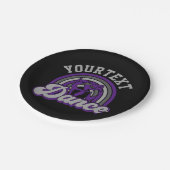 Ballet Dancer ADD TEKST Klassieke Dans Performer Papieren Bordje (Gekanteld)