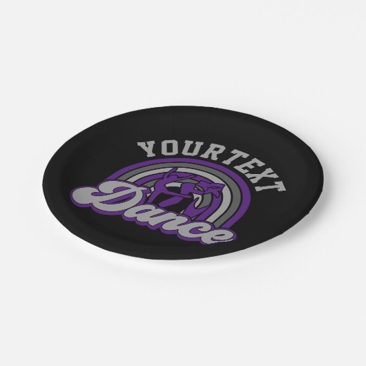 Ballet Dancer ADD TEKST Klassieke Dans Performer Papieren Bordje (Gekanteld)