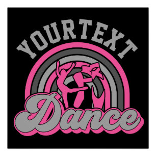 Ballet Dancer ADD TEKST Klassieke Dans Performer Perfect Poster