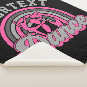 Ballet Dancer ADD TEKST Klassieke Dans Performer Sherpa Deken (3/4)