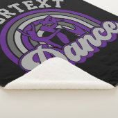 Ballet Dancer ADD TEKST Klassieke Dans Performer Sherpa Deken (3/4)