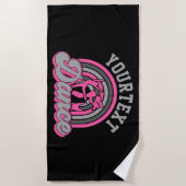 Ballet Dancer ADD TEKST Klassieke Dans Performer Strandlaken (Voorkant)