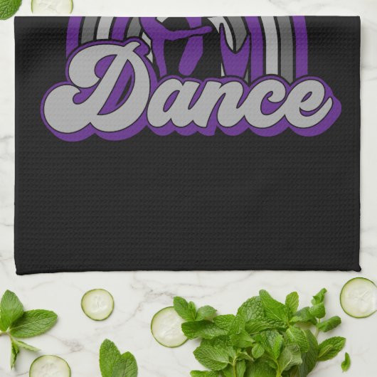 Ballet Dancer ADD TEKST Klassieke Dans Performer Theedoek (Gevouwen)