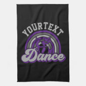 Ballet Dancer ADD TEKST Klassieke Dans Performer Theedoek (Verticaal)