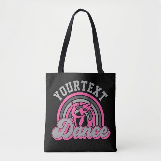 Ballet Dancer ADD TEKST Klassieke Dans Performer Tote Bag (Voorkant)