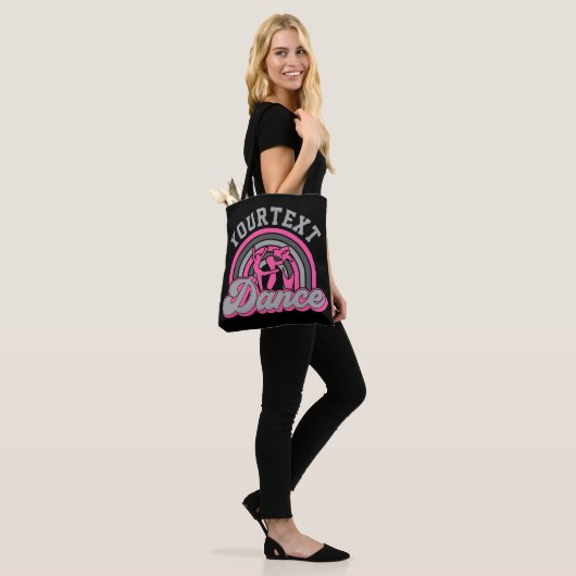 Ballet Dancer ADD TEKST Klassieke Dans Performer Tote Bag (Op model)