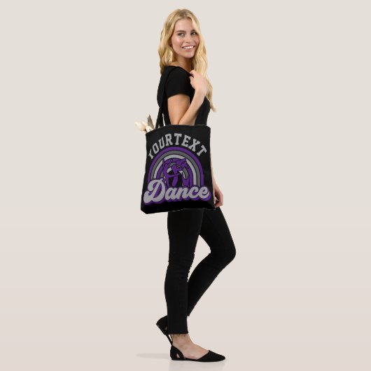 Ballet Dancer ADD TEKST Klassieke Dans Performer Tote Bag (Op model)