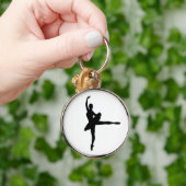 BALLET DANCER Arabesque (Ballerina silhouette) v2 Sleutelhanger (Hand)