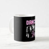 Ballet Dancer Ballerina Dance is het leven Koffiemok (Voorkant links)