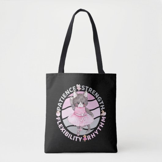 Ballet Dancer - Ballerina Dancing Principles Tote Bag (Voorkant)