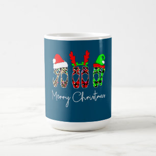 Ballet Dancer Ballerina Merry Kerstmis Point Koffiemok
