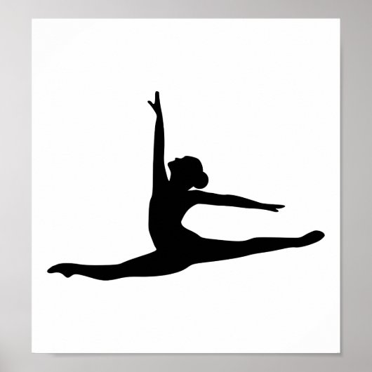 Ballet Dancer Ballerina Poster (Voorkant)