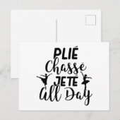 Ballet Dancer | Ballerina Tanzsport Gift Ideeën Briefkaart (Voorkant / Achterkant)