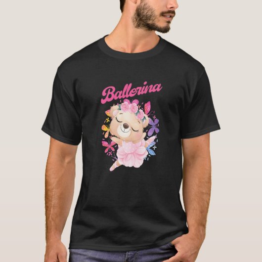 Ballet Dancer Beer Ballerina Music Ballet Pointe T T-shirt (Voorkant)