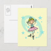 Ballet Dancer - Blond T-shirts en cadeautjes Briefkaart (Voorkant / Achterkant)