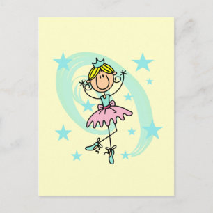Ballet Dancer - Blond T-shirts en cadeautjes Briefkaart
