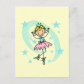 Ballet Dancer - Blond T-shirts en cadeautjes Briefkaart (Voorkant)