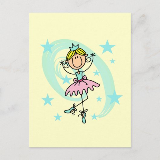 Ballet Dancer - Blond T-shirts en cadeautjes Briefkaart (Voorkant)