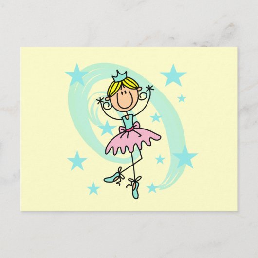 Ballet Dancer - Blond T-shirts en cadeautjes Briefkaart (Voorkant)